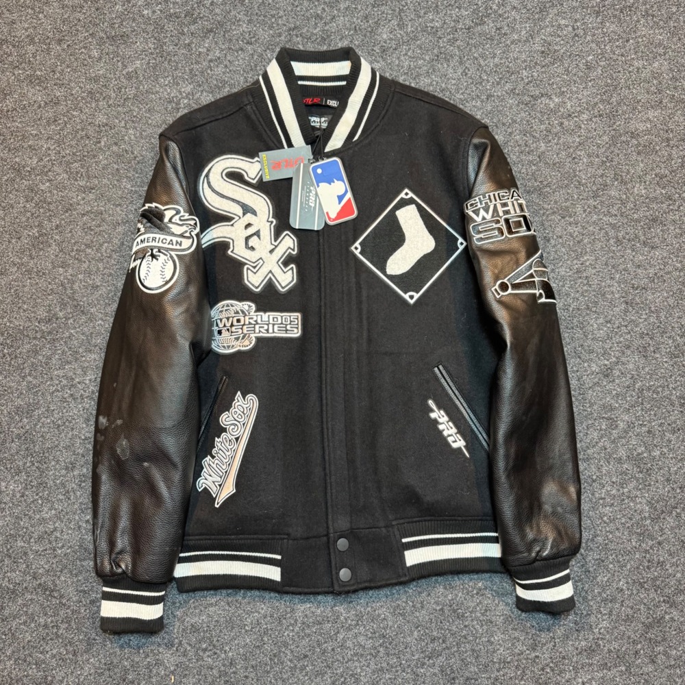 Pro Standard Chicago White Sox Varsity Jacket DTLR Exclusive Black LCW6315393 M
